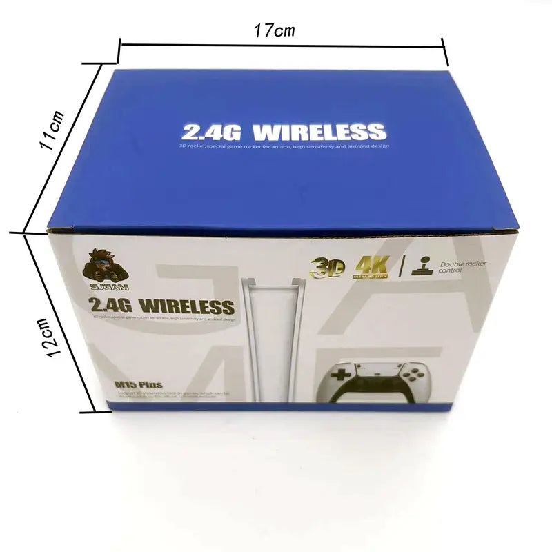 Wireless Gaming Console – 60,000+ Licensed Classic Games, 4K UHD Support & Two Free Controllers
